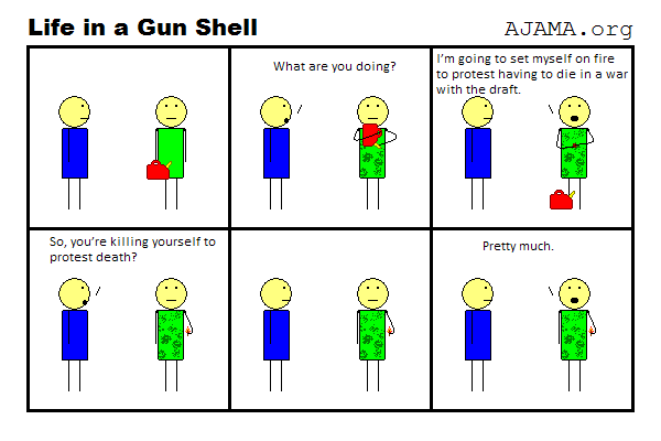 Kill yourself to protest death!